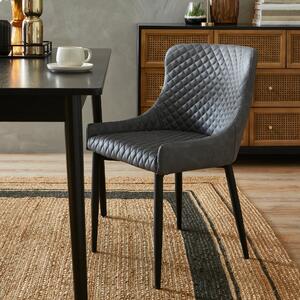 Set of 2 Montreal Dining Chairs, Faux Leather