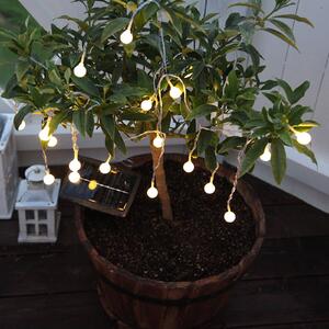 STAR TRADING Warm white shining LED solar string lights Balls