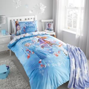 Frozen 2 Reversible Duvet Cover and Pillowcase Set Blue, Red and White
