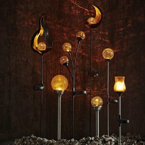Roma - solar ground spike light with amber LED