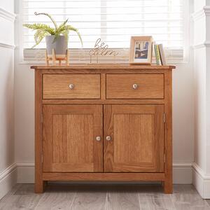 Bromley Oak Small Sideboard brown