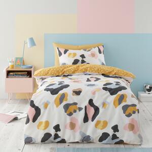 Leopard Duvet Cover and Pillowcase Set MultiColoured