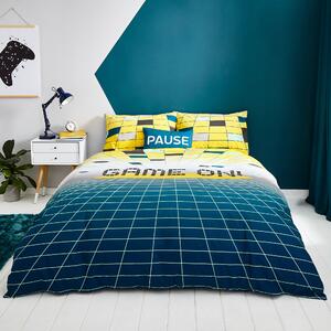 Game On Duvet Cover and Pillowcase Set Green