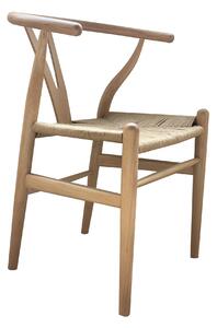 Lara Wishbone Dining Chair, Beech Wood Brown