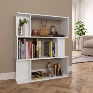 Book Cabinet/Room Divider White 80x24x96 cm Engineered Wood