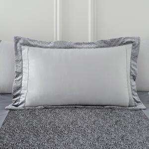 Beverley Embellished Luxe Charcoal Oxford Pillowcase Charcoal