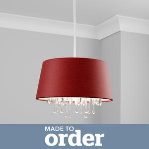 Made to Order Beaded Shade Red