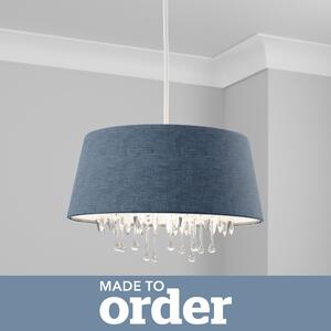 Made to Order Beaded Shade Blue
