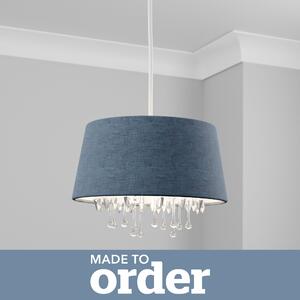 Made to Order Beaded Shade Blue