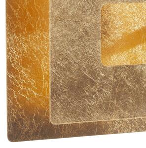 Ennis LED wall light with a gold leaf finish