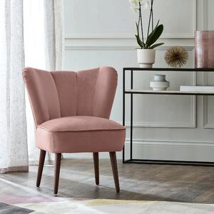 Abby Velvet Occasional Chair Abby Pink