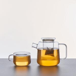 Glass Teapot 800ml with 300ml Teacup Clear