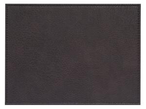 Set of 4 Faux Vintage Leather Placemats Brown