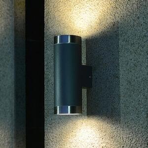 400157 outdoor wall light up/down, stainless steel