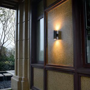 400157 outdoor wall light up/down, stainless steel