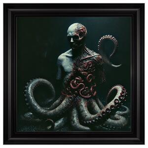 Hankinson Octoman Horror Wall Art In Black Frame