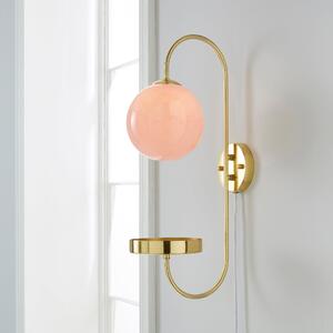 Gigi Easy Fit Plug In Pink Wall Light Pink