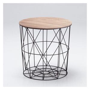 Playmo Cage Table Black With Oak Finish Top