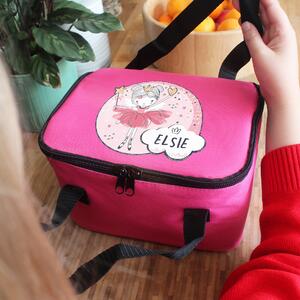 Personalised Fairy Pink Lunch Bag Pink