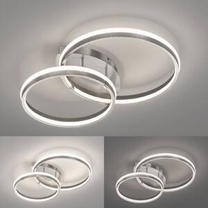 Nomade LED ceiling light, dimmable, nickel