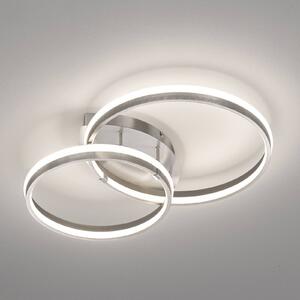 Nomade LED ceiling light, dimmable, nickel