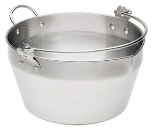 Stainless Steel Jam Pan with Handle Silver