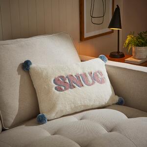 Snug Fur Rectangular Cushion Cream