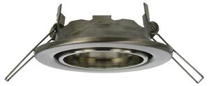 Low voltage recessed light in stainless steel