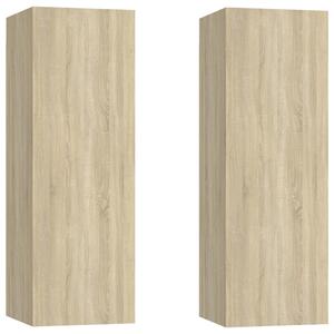 TV Cabinets 2 pcs Sonoma Oak 30.5x30x90 cm Engineered Wood