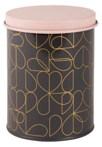 Beau and Elliot Dove Kitchen Canister Pink, Black and Gold