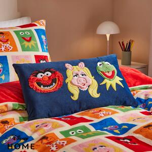 3 Muppets Rectangular Cushion Blue