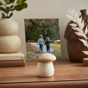 Toadstool Photo Holder Cream