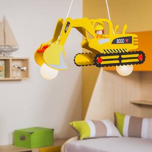 Bodo hanging light in the shape of a digger
