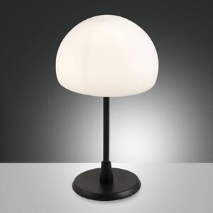 Fabas Luce Gaia LED table lamp with a touch dimmer, black