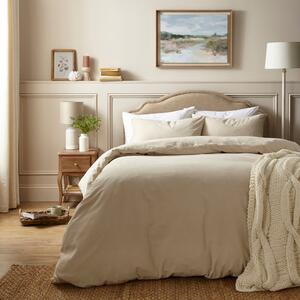 Simply Brushed Cotton Duvet Cover and Pillowcase Set Blush