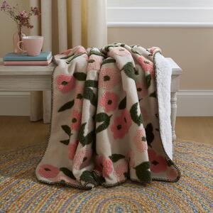 Floral Jacquard Throw 130cm x 180cm