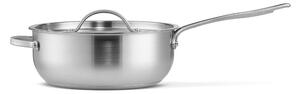Dunelm Brushed 24cm Chef's Pan Silver