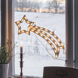 LED window silhouette Comet for indoors warm white