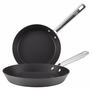 Anolon Professional Twin Pack Frying Pans Black