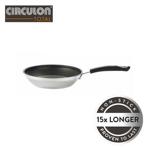 Circulon Total Stainless Steel Non-stick Induction 30cm Frying Pan Silver
