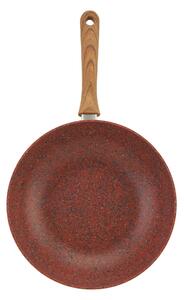 Regis Stone Copper 28cm Wok Brown