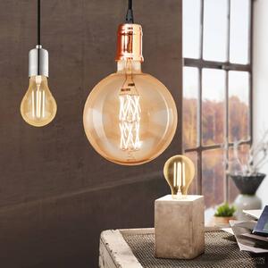 LED bulb E27 A75 4W filament 1,700K gold, dimmable