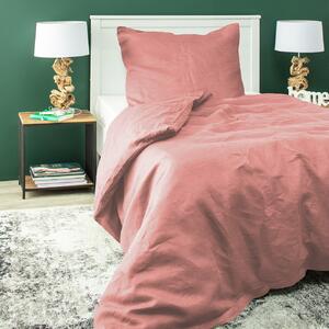 Linen bed clothing 150x200 pink