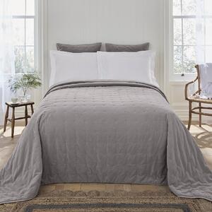 Dorma Adeena Grey Bedspread Grey