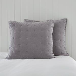 Dorma Adeena Grey Continental Pillowcase Grey