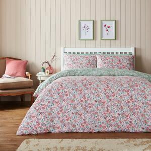 Lottie Ditsy Brushed Cotton Duvet Cover and Pillowcase Set Multicoloured