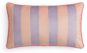 Striped Velvet Rectangle Cushion