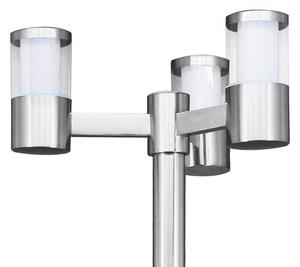 Modern LED lamp post Basalgo, stainless steel