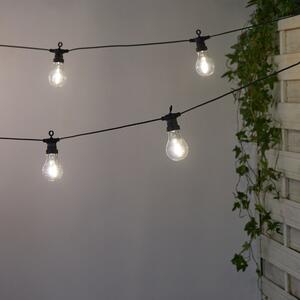 20 LED Premium Festoon Outdoor String Lights Black and white