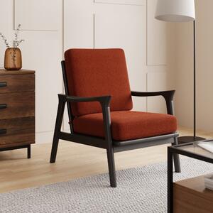 Elements Maddox Boucle Accent Chair Rust